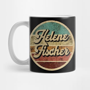 Tanatoraja, circle retro faded Helene Fischer Mug